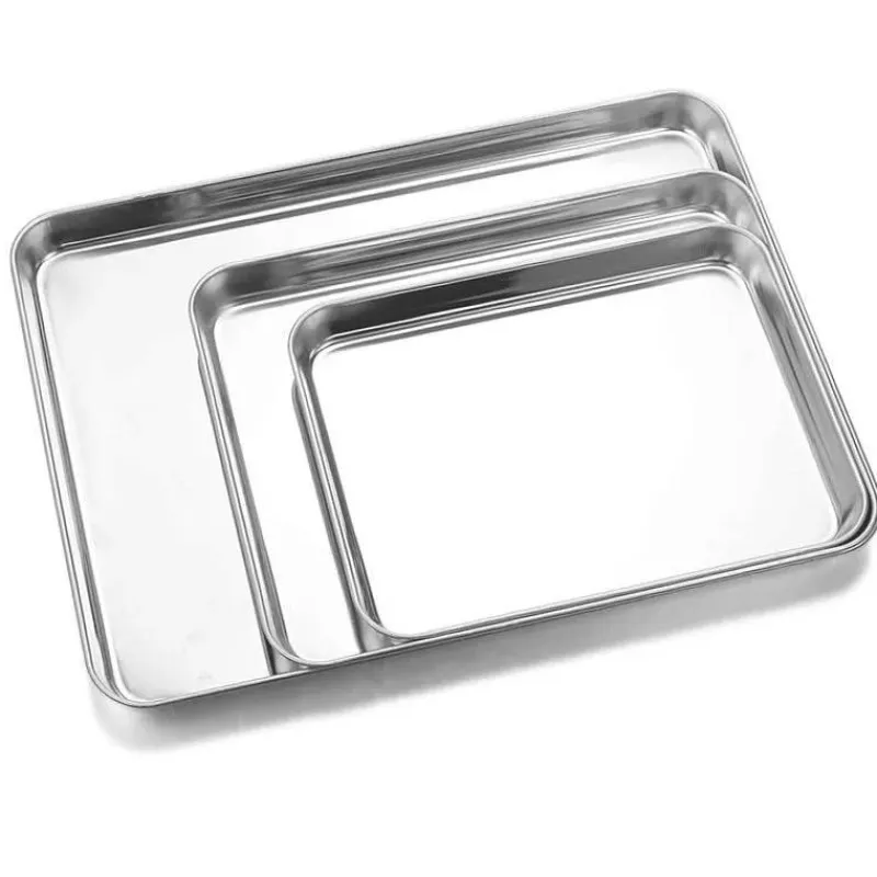 Tom Küche & Esszimmer-Backblech aus Edelstahl mit herausnehmbarem Kühlgitter – vielseitiges Backgeschirr-Set