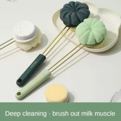 The Blissful Bath Badezimmer-Badebürste mit langem Griff – Ultraweiche Körperreinigungsbürste