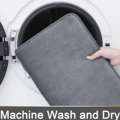 The Blissful Bath Badezimmer-Badematte aus Memory-Schaum – schnell absorbierendes Anti-Rutsch-Design