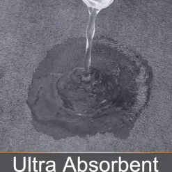 The Blissful Bath Badezimmer-Badematte aus Memory-Schaum – schnell absorbierendes Anti-Rutsch-Design