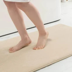 The Blissful Bath Badezimmer-Badematte aus Memory-Schaum – schnell absorbierendes Anti-Rutsch-Design