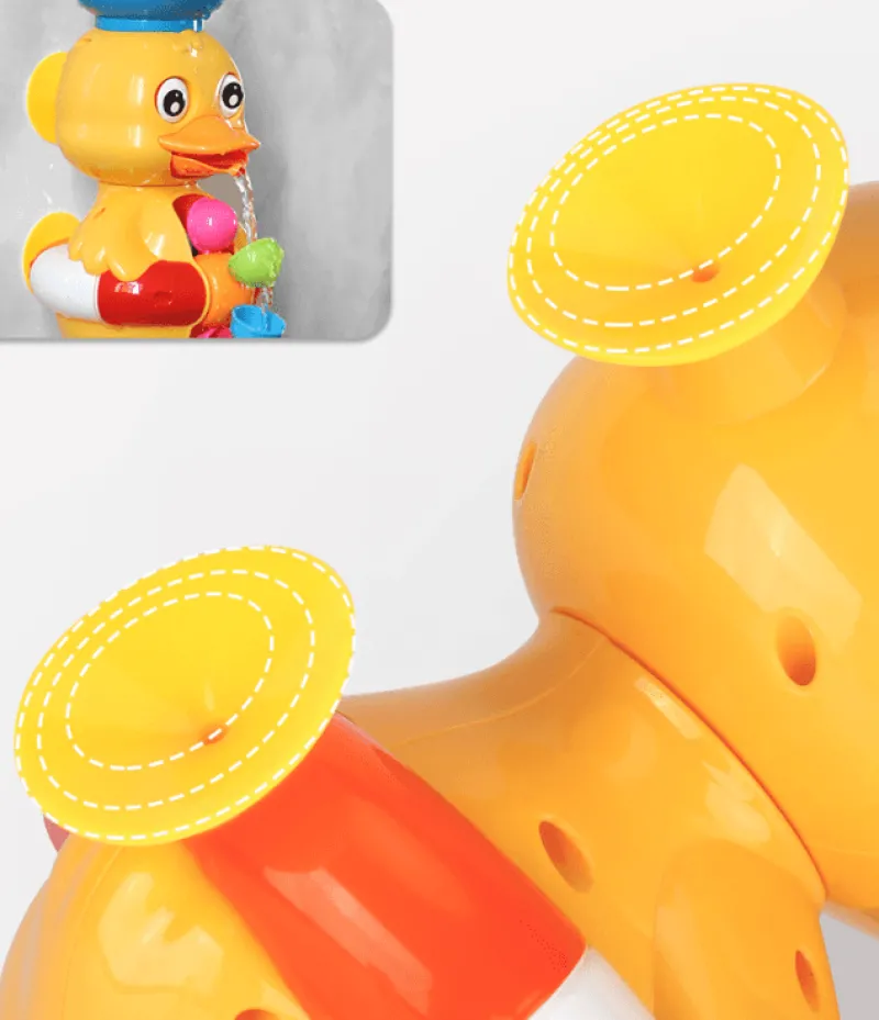 Aqua Essence Babyspielzeug|Badezimmer-Badespielzeug „Enten-Wasserrad“ – lustiges Badezubehör für Babys