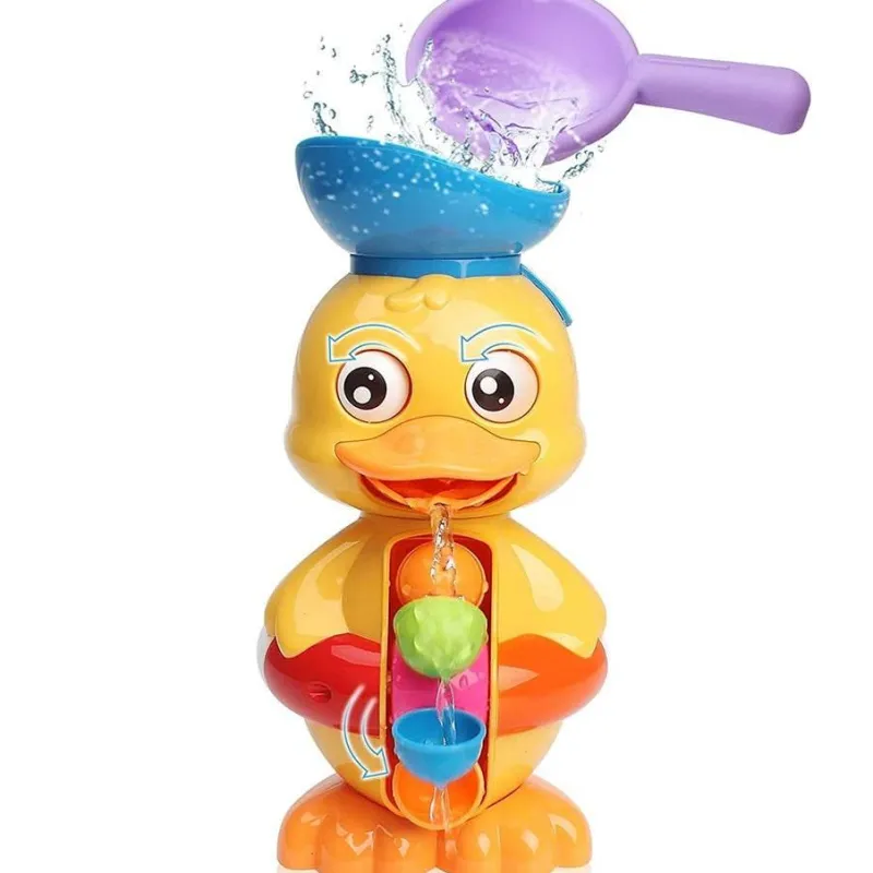 Aqua Essence Babyspielzeug|Badezimmer-Badespielzeug „Enten-Wasserrad“ – lustiges Badezubehör für Babys