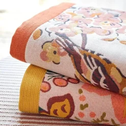 Wrap u0026 Relax Bettzeug-Badetuch aus Baumwollgaze, weich, schnelltrocknend, Pfauenmuster, 90 x 180 cm