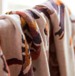 Wrap u0026 Relax Bettzeug-Badetuch aus Baumwollgaze, weich, schnelltrocknend, Pfauenmuster, 90 x 180 cm