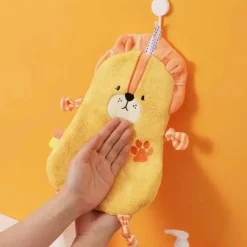 Tom Küche & Esszimmer-Badetuch für Kinder mit Cartoon-Tiermotiv – weicher, saugfähiger Korallensamt zum gemütlichen Abtrocknen