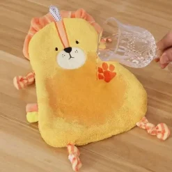 Tom Küche & Esszimmer-Badetuch für Kinder mit Cartoon-Tiermotiv – weicher, saugfähiger Korallensamt zum gemütlichen Abtrocknen