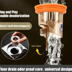 The Blissful Bath Badezimmer-Badezimmer-Abflussfilter – Abflussschutz gegen Gerüche