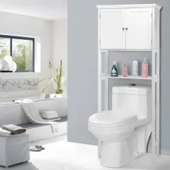 The Blissful Bath Badezimmer-Badezimmer-Aufbewahrungsschrank – platzsparendes Handtuchregal