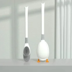 The Blissful Bath Badezimmer-Badezimmerbürste in Entenform aus Silikon – weiches Reinigungswerkzeug für einfaches Schrubben