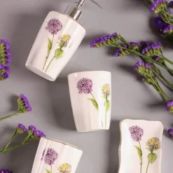 Feast u0026 Flair Küche & Esszimmer-Badezimmer-Set aus Keramik – Zahnbürstenhalter, Lotionspender, Seifenschale