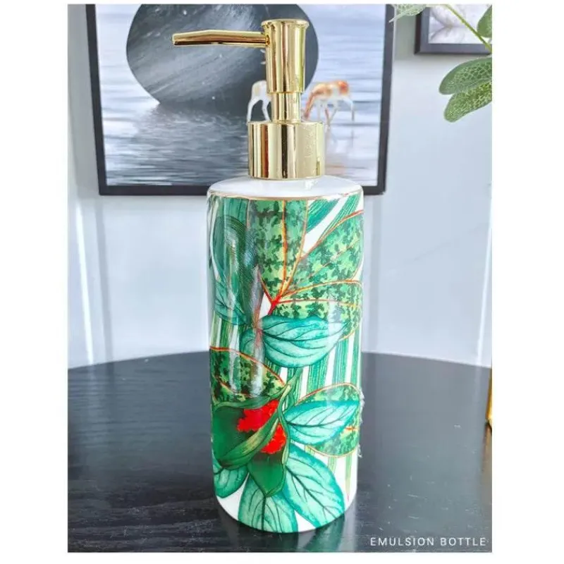 Feast u0026 Flair Küche & Esszimmer-Badezimmerset „Tropical Rainforest“ – 5-teilige Sanitärkeramik