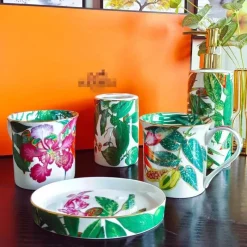 Feast u0026 Flair Küche & Esszimmer-Badezimmerset „Tropical Rainforest“ – 5-teilige Sanitärkeramik