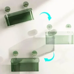 The Blissful Bath Badezimmer-Badezimmer-Wand-Organizer – Multifunktionales Aufbewahrungsregal