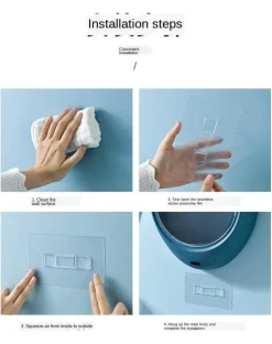 The Blissful Bath Badezimmer-Badezimmer-Wandregal - Aufbewahrungsbox für Kosmetik-Organizer