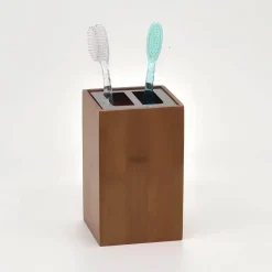 Serene Splash Badezimmer-Bamboo Bathroom Accessory Set - Eco-Friendly Organizers