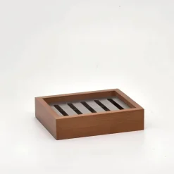 Serene Splash Badezimmer-Bamboo Bathroom Accessory Set - Eco-Friendly Organizers