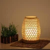 Glow u0026 Shade Beleuchtung-Bamboo Lantern Lamp - Natural Decorative Light Fixture