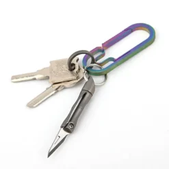 The Outdoor Vault Outdoor-Artikel|Heimwerkzeuge-Bambus-Schlüsselanhängermesser - EDC-Werkzeug aus Titanlegierung