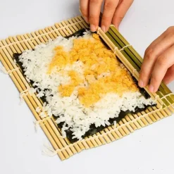 Tom Küche & Esszimmer-Bambus-Sushi-Rollmatte, Onigiri-Reispaddel – japanische Sushi-Herstellungswerkzeuge