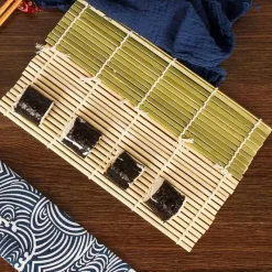 Tom Küche & Esszimmer-Bambus-Sushi-Rollmatte, Onigiri-Reispaddel – japanische Sushi-Herstellungswerkzeuge