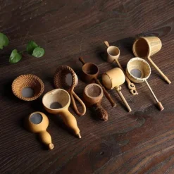 The Cozy Mug Küche & Esszimmer-Bambus-Teefilter – Japanisches Tee-Ei