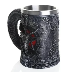 Feast u0026 Flair Küche & Esszimmer-Baphomet Bierkrug aus Edelstahl – Einzigartiges Bardekor