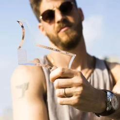 PureGlow Männerpflege|Körperpflege-Bartformer für Herren – Transparenter Styling-Guide