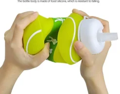 The Decor Haven Fitness-Gadgets|Gesundheits- Und Entspannungstools-Basketball-Thermoskanne, auslaufsicher und faltbar