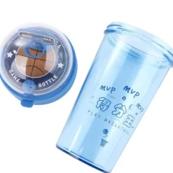 The Decor Haven Fitness-Gadgets|Gesundheits- Und Entspannungstools-Basketball-Trinkflasche – Sport-Wasserflasche für Spieler