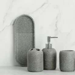 The Bath Nook Badezimmer-Bathroom Accessories Set - Stylish Bath Decor