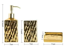 The Bath Nook Badezimmer-Bathroom Accessory Set - Modern Stylish Decor for Studio Spaces