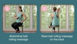 The Relaxation Nook Fitness-Gadgets|Gesundheits- Und Entspannungstools-Bauchradrolle - Selbstaufrollendes Fitnessgerät