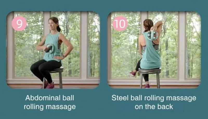 The Relaxation Nook Fitness-Gadgets|Gesundheits- Und Entspannungstools-Bauchradrolle - Selbstaufrollendes Fitnessgerät