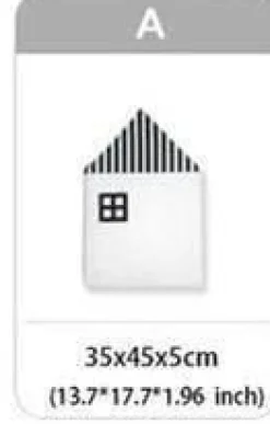 Kinder The Decor Haven Kinderwagen & Zubehör-Baumwollkissen mit Krokodilhausmotiv – Dekokissen für Babybett