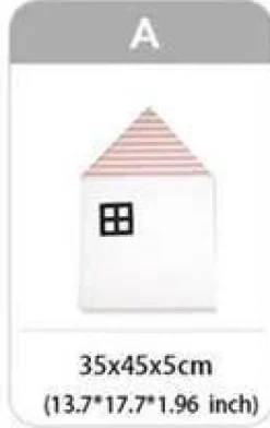 Kinder The Decor Haven Kinderwagen & Zubehör-Baumwollkissen mit Krokodilhausmotiv – Dekokissen für Babybett