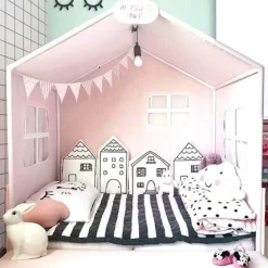 Kinder The Decor Haven Kinderwagen & Zubehör-Baumwollkissen mit Krokodilhausmotiv – Dekokissen für Babybett