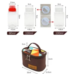 Tom Küche & Esszimmer-BBQ Gewürzsauce - Kräuter-Gewürzgläser fürs Camping