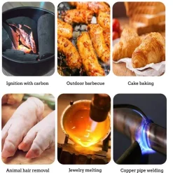 The Decor Haven Camping-Werkzeuge|Camping Im Freien-BBQ-Gebläse - Einstellbares Grill-Luftwerkzeug