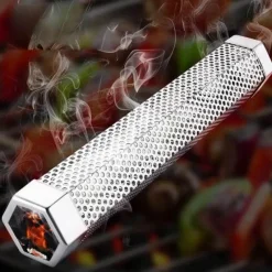 Trail u0026 Beyond Camping-Werkzeuge|Camping Im Freien-BBQ-Räucherrohr aus Edelstahl – Sechseckiges Design für verbesserten Geschmack