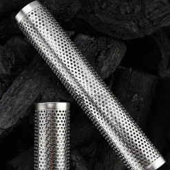 Trail u0026 Beyond Camping-Werkzeuge|Camping Im Freien-BBQ-Räucherrohr aus Edelstahl – Sechseckiges Design für verbesserten Geschmack