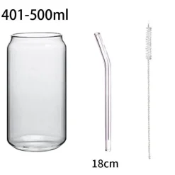 Tom Küche & Esszimmer-Becher aus Borosilikatglas mit Bambusdeckel – umweltfreundliches Trinkgeschirr