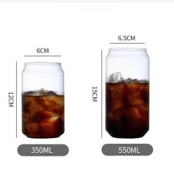 Tom Küche & Esszimmer-Becher aus Borosilikatglas mit Bambusdeckel – umweltfreundliches Trinkgeschirr