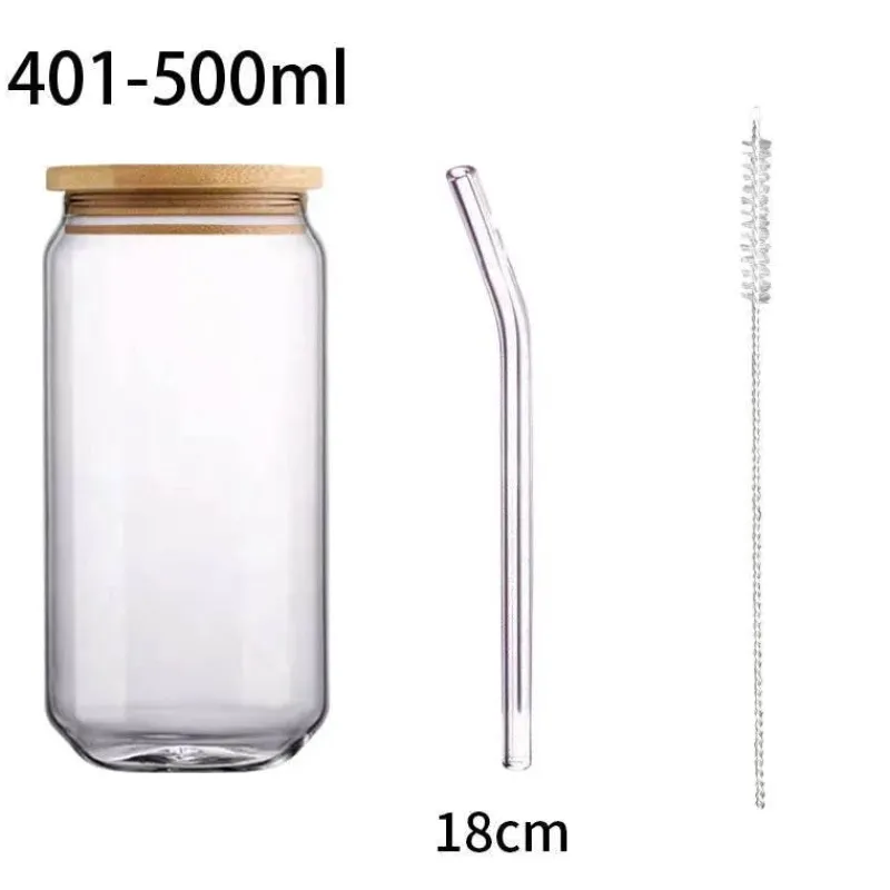 Tom Küche & Esszimmer-Becher aus Borosilikatglas mit Bambusdeckel – umweltfreundliches Trinkgeschirr