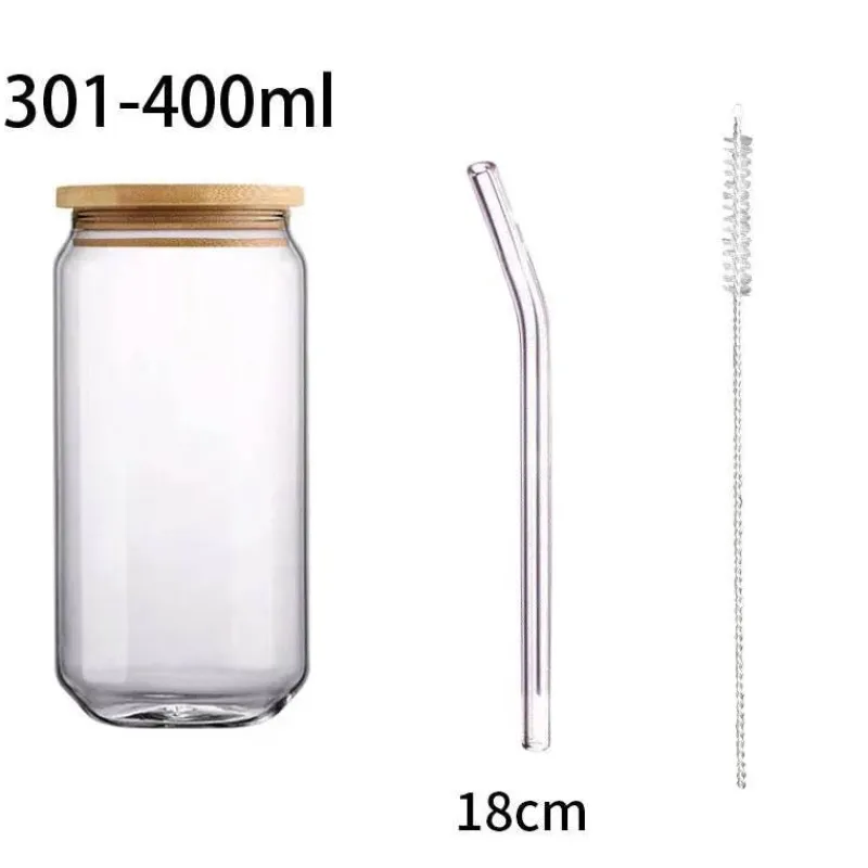 Tom Küche & Esszimmer-Becher aus Borosilikatglas mit Bambusdeckel – umweltfreundliches Trinkgeschirr