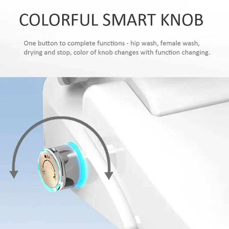 The Blissful Bath Badezimmer-Beheizter elektrischer Bidet-Toilettensitz – Smart U-Shape Comfort