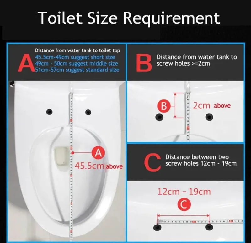The Blissful Bath Badezimmer-Beheizter elektrischer Bidet-Toilettensitz – Smart U-Shape Comfort