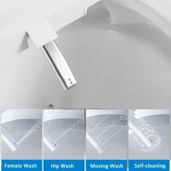 The Blissful Bath Badezimmer-Beheizter elektrischer Bidet-Toilettensitz – Smart U-Shape Comfort