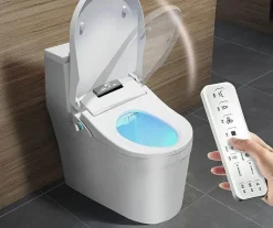 The Blissful Bath Badezimmer-Beheizter elektrischer Bidet-Toilettensitz – Smart U-Shape Comfort