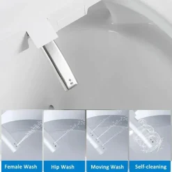 The Blissful Bath Badezimmer-Beheizter elektrischer Bidet-Toilettensitz – Smart U-Shape Comfort